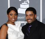 Jennifer Hudson et son fiancé David Otunga en février 2009 