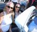 10e Rallye des Princesses. Au départ de la place Vendôme, le 1er juin 2009 : Florence Dehaine et Eva Jaerhling