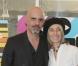 Valeria Attinelli et son mari Gianni à l'exposition picturale intitulée Les Droits de l'Âme, à l'Espace Cardin, hier