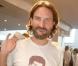 Frédéric Beigbeder à l'exposition picturale intitulée Les Droits de l'Âme, à l'Espace Cardin, hier
