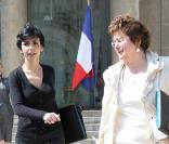 Rachida Dati et Christine Boutin lors du conseil des ministres le 3 juin 2009