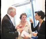 Rachida Dati, Michel Barnier et Christine Boutin lors de la réunion publique départementale  des Yvelines à Marly-le-Roi le 3 juin 2009