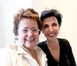 Rachida Dati et Christine Boutin lors de la réunion publique départementale  des Yvelines à Marly-le-Roi le 3 juin 2009