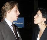 Rachida Dati et Jean Sarkozy lors du meeting de l'UMP pour les élections européennes au parc des expositions de Versailles à Paris le 4 juin 2009