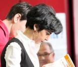 Rachida Dati vote pour les élections européennes à la Motte-Picquet-Grenelle à Paris le 7 juin 2009