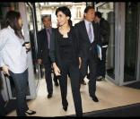 RAchida Dati en réunion avec les nouveaux euro-députés de la majorité présidentielle au siége de l'UMP.