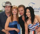 Dounia Coesens, Serge Dupire, Fabienne Carat et Stéphane Hénon au 49ème Festival de Monte-Carlo, le 8 juin 2009
