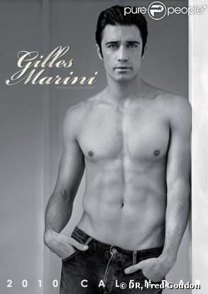 Gilles Marini immortalisé par Fred Goudon pour son calendrier 2010...