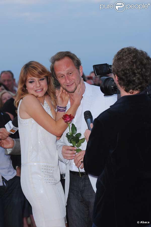 Emilie Dequenne et Benoît Poelvoorde à la cérémonie de clôture du 23 e Festival du film romantique de Cabourg