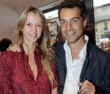 Sarah Lavoine et Michel Bismut à l'inauguration de la boutique Bismut & Bismut. 15/06/09