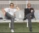 David et Johnny Hallyday au match de foot caritatif
