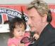 Johnny Hallyday et Joy au match de foot caritatif