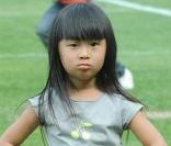 Jade au match de foot caritatif