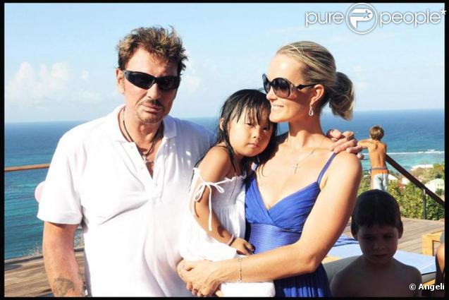 Johnny, Laeticia et Jade