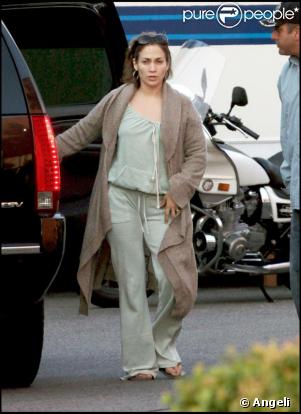 Jennifer Lopez sur le tournage du Plan B à Los Angeles le 17 juin 2009