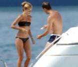 Rafael van der Vaart et sa femme Sylvie à Formentera