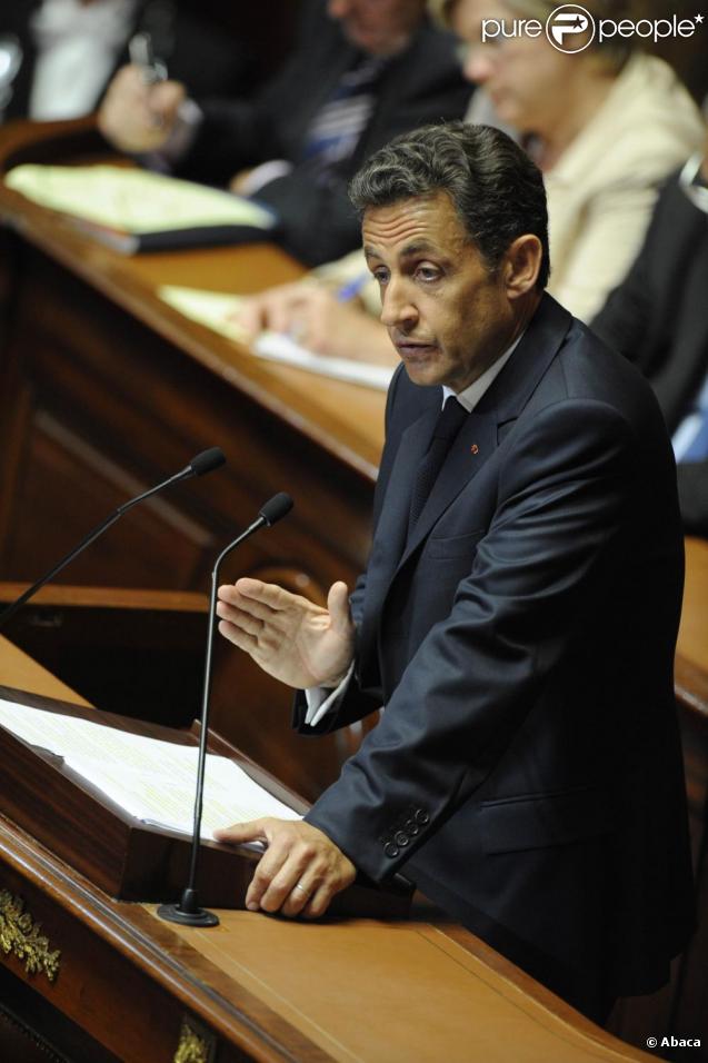 Nicolas Sarkozy à Versailles. 22/06/09