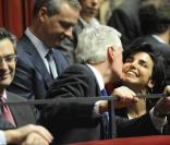 Rachida Dati et Michel Barnier à Versailles. 22/06/09