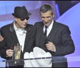 Nagui avec Alain Bashung lors des Victoires de la musique 2009 