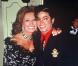 Michael Jackson et Sophia Loren en 1987. 