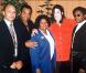 Michael Jackson aux côtés de ses parents, Joseph et Katherine Jackson 