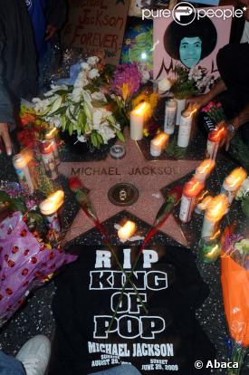 L'étoile de Michael Jackson sur le Walk of Fame à Hollywood 