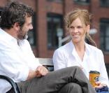 Hilary Swank et Jeffrey Dean Morgan sur le tournage de 