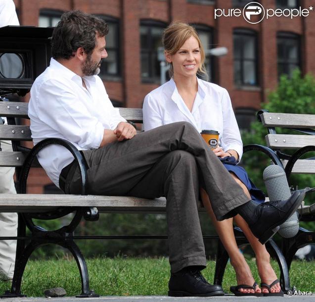Hilary Swank et Jeffrey Dean Morgan sur le tournage de 