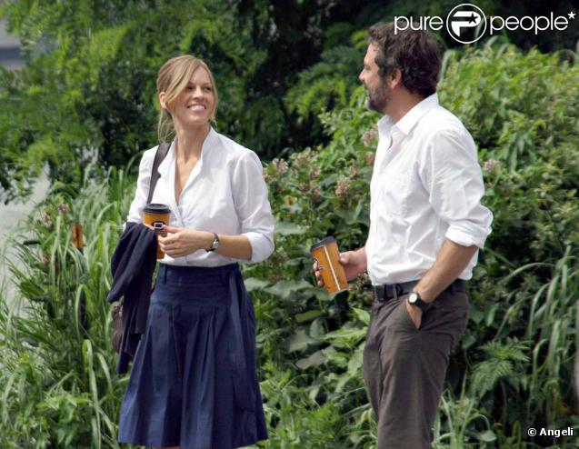 Hilary Swank et Jeffrey Dean Morgan sur le tournage de 