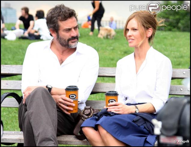 Hilary Swank et Jeffrey Dean Morgan sur le tournage de 