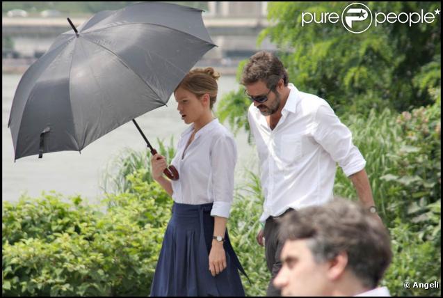 Hilary Swank et Jeffrey Dean Morgan sur le tournage de 
