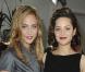 Nora Arnezeder et Marion Cotillard au défilé Christian Dior lors de la Fashion Week parisienne, le 6 juillet 2009