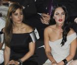 Elsa Pataky et Megan Fox au défilé Giorgio Armani lors de la Fashion Week parisienne, le 7 juillet 2009