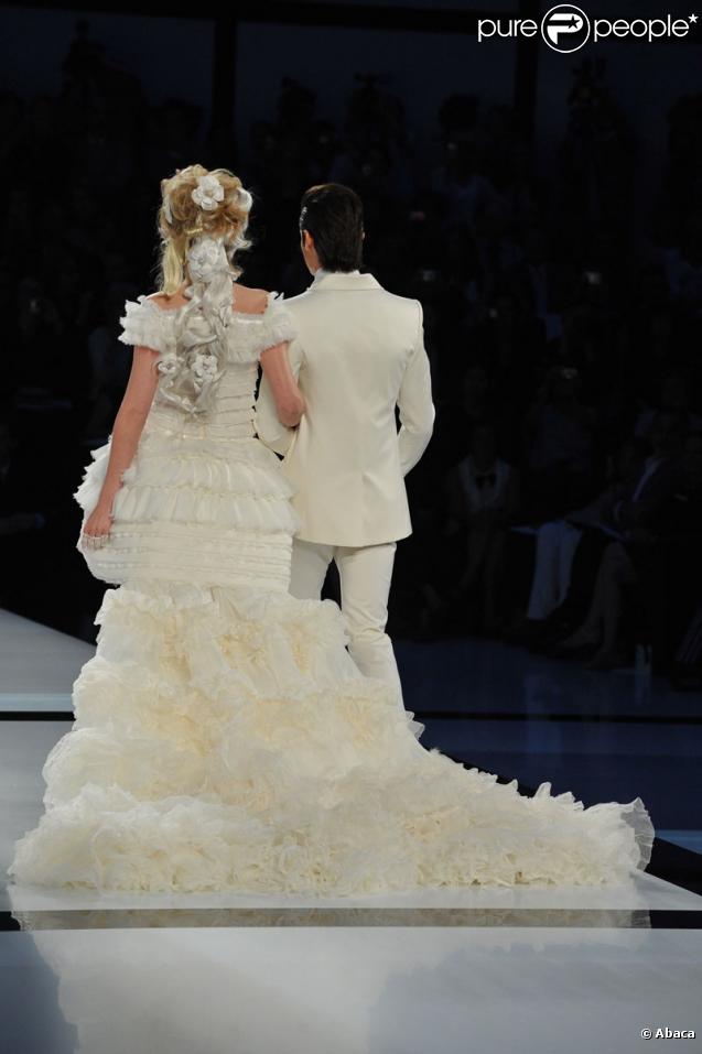 Le défilé automne-hiver 2010 de Chanel le 7 juillet 2009 à Paris