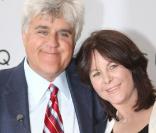Présentation de la Jaguar XJ 2010 à Londres : Jay Leno et sa femme 
