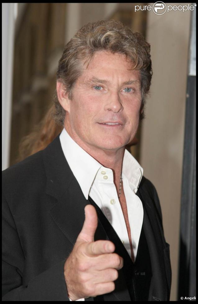 Présentation de la Jaguar XJ 2010 à Londres : David Hasselhoff 