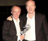 Dario Argento et Paul Haggis, lors du 7e Festival Global d'Ischia, en Italie, le 13 juillet 2009 !