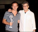 Brando De Sica et Steven Zaillian, lors du 7e Festival Global d'Ischia, en Italie, le 13 juillet 2009 !