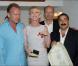 Sting, Trudie Styler, Paul Haggis et le sosie de Groucho Marx, lors du 7e Festival Global d'Ischia, en Italie, le 13 juillet 2009 !