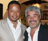 Terrence Howard et Pino Insegno, lors du 7e Festival Global d'Ischia, en Italie, le 13 juillet 2009 !