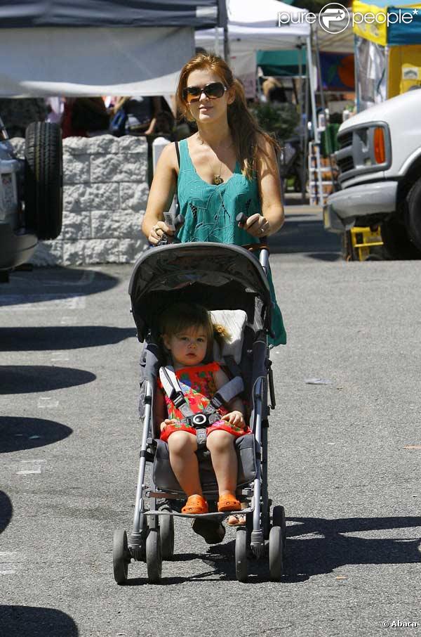 Isla Fisher et sa fille Olive à Los Angeles