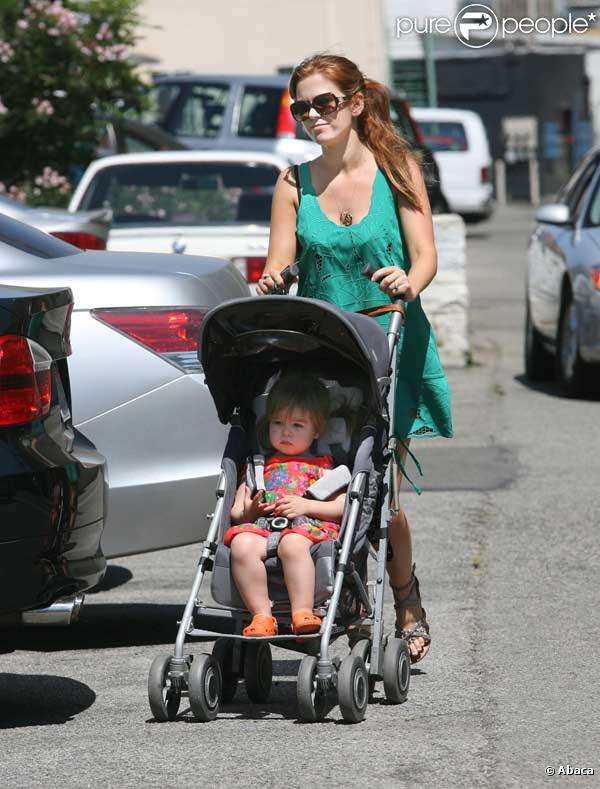 Isla Fisher et sa fille Olive à Los Angeles