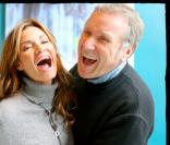 Ingrid Chauvin et Yves Rénier sur le tournage du Monsieur d\'en face