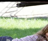 Ingrid Chauvin sur le tournage du Monsieur d'en face