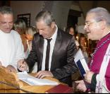 Jean-Claude Darmon, le parrain de Joy au cours du baptême de cette dernière à Gstaad en Suisse le 5 juillet 2009