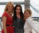 Karolina Kurkova, Sienna Miller et Rachel Nichols lors du photocall de G.I. Joe : Le réveil du Cobra à Londres le 22 juillet 2009