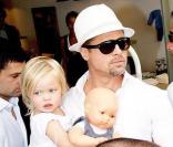 Brad Pitt et Shiloh 