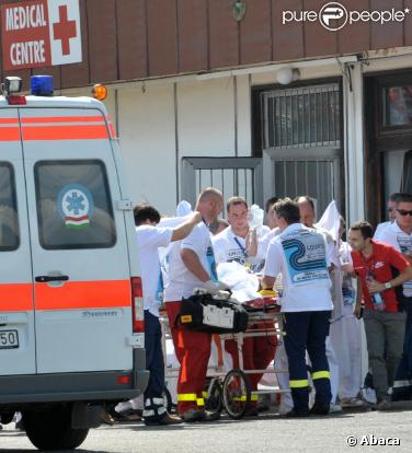 Les photos de l'accident de Felipe Massa et son transport à l'hôpital...