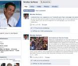 Capture d'écran de la page Facebook de Nicolas Sarkozy