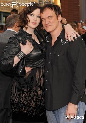 Tallulah Freeway et Quentin Tarantino, lors de l'avant-première allemande d' Inglourious Basterds , à Berlin, le 28 juillet 2009 !